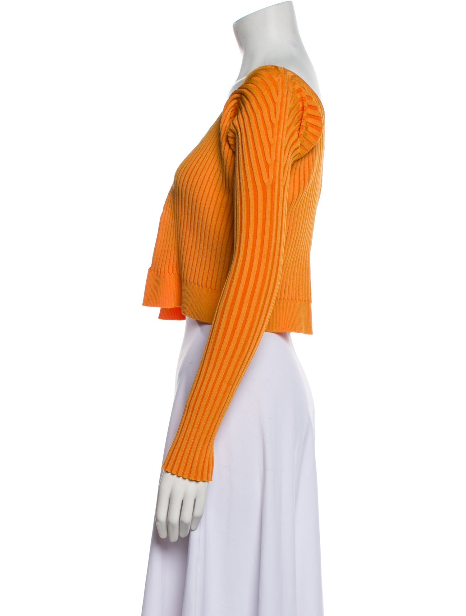 Jacquemus V-Neck Long Sleeve Crop Top w/ Tags